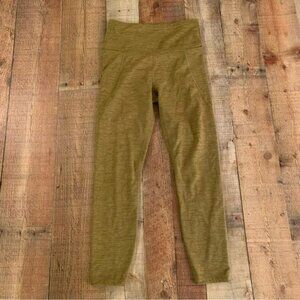 JoyLab womens size small green fleece lined leggings